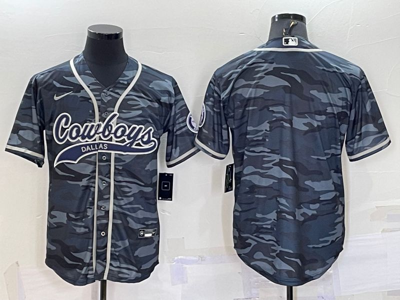 Men Dallas Cowboys Blank Camo 2022 Nike Co branded NFL Jerseys->dallas cowboys->NFL Jersey